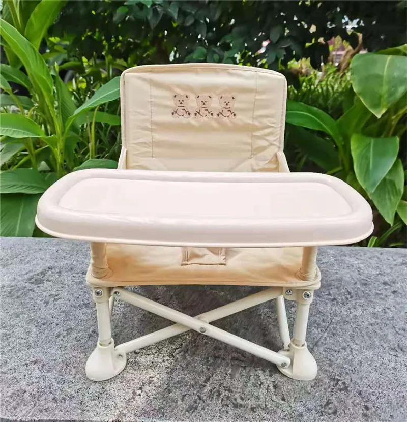 Bebê coreano Cadeira de jantar, Cadeira dobrável conveniente, Baby Learning Chair, Cadeira de piquenique infantil, Ins