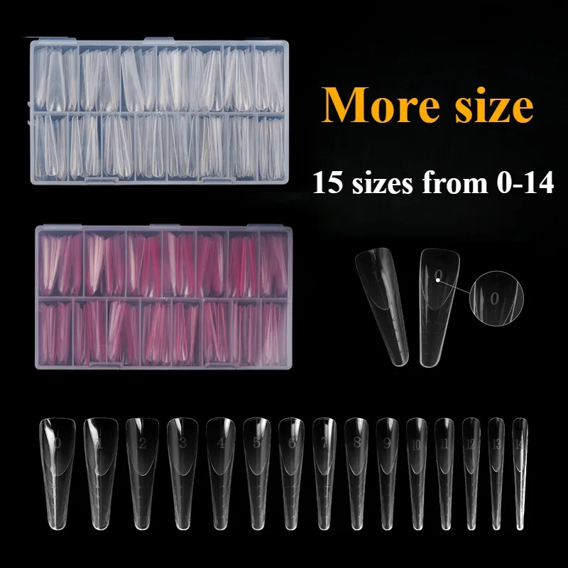 New Dual Form with Border Inside Nail Molds for French Manicure Poly Extended Gel Molds Acrylic Reusable Top Forms