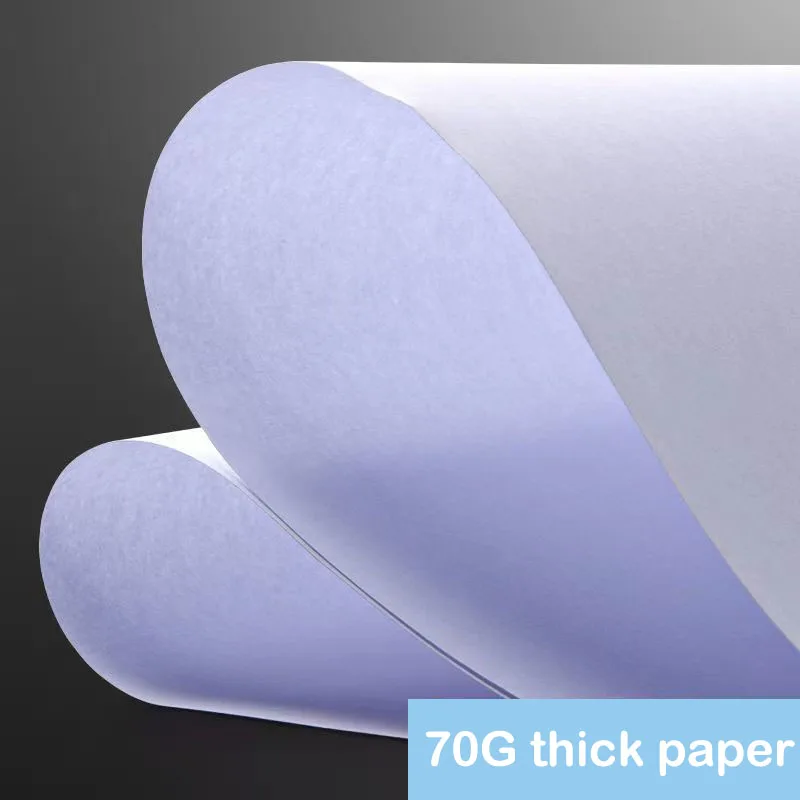 100Sheets 70G Blank Draft Paper A4 Copy Paper White Printer Paper Office Paper Practice Paper for Student A4 DIY Paper