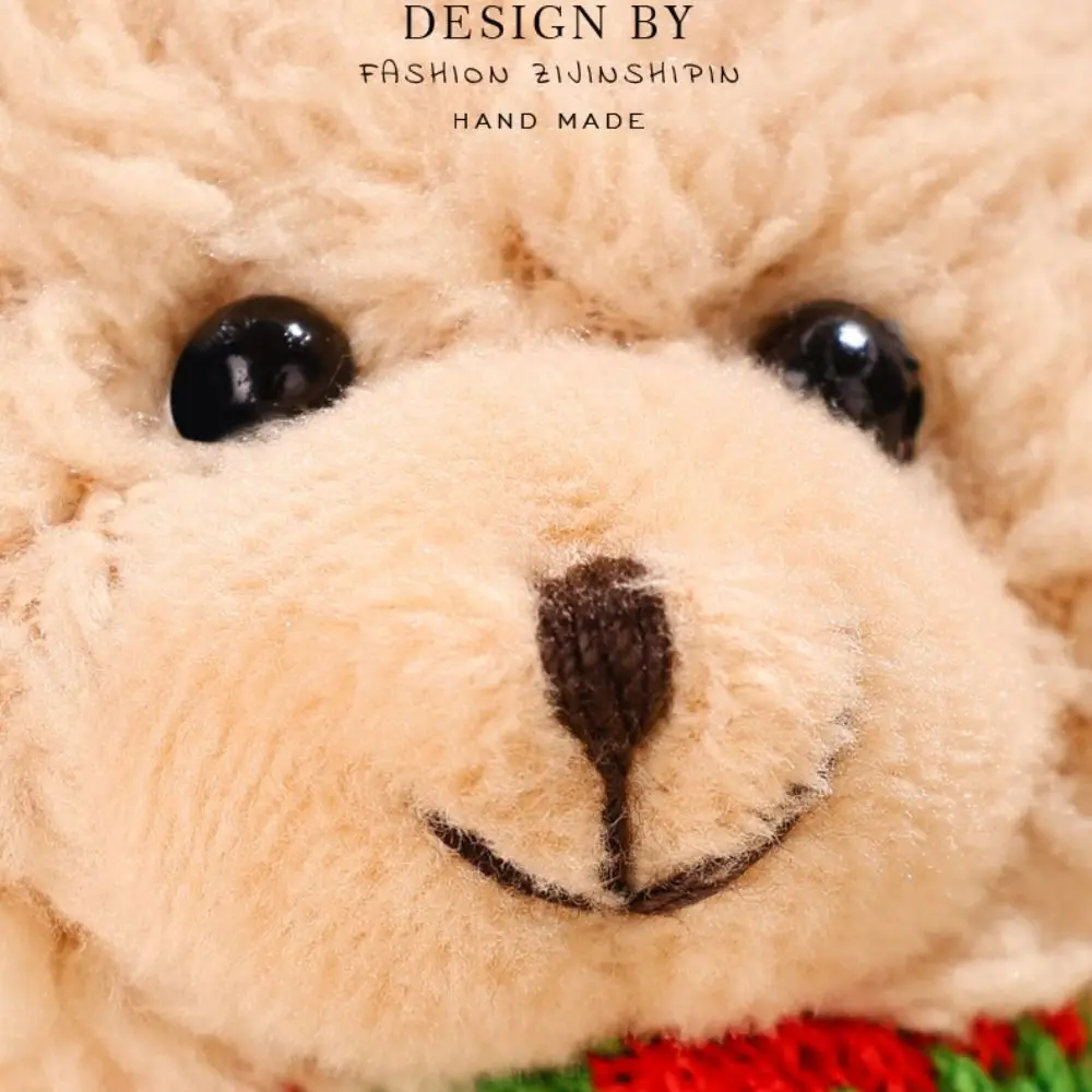 

Брелок Медведь Шарф Цветок Рождественский Медведь PP Хлопок Рождественский Медведь Милый Мультфильм Рождественский Медведь Подвеска Пара