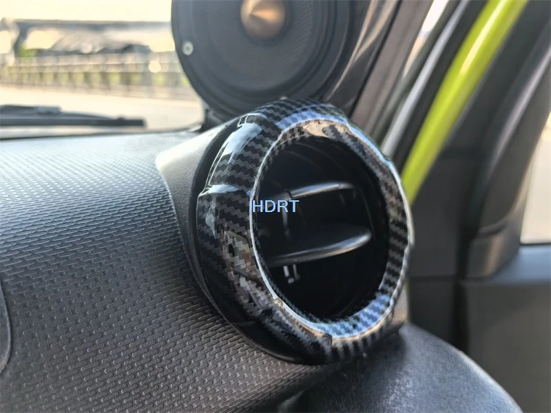 يصلح لسوزوكي جيمي JB64/JB74 2019 + نمط السيارة والعتاد التحول نافذة لوحة التحكم الجبهة الخلفية منفذ تنفيس الهواء ألياف الكربون الداخلية