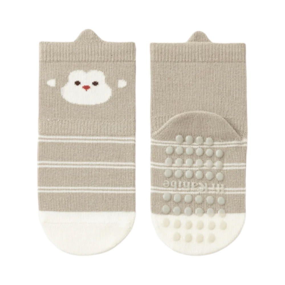 

Удобные нескользящие носки для малышей с точками, милые мультяшные носки-мидтюбы для новорожденных, толстые хлопковые носки для малышей, носки для первых шагов