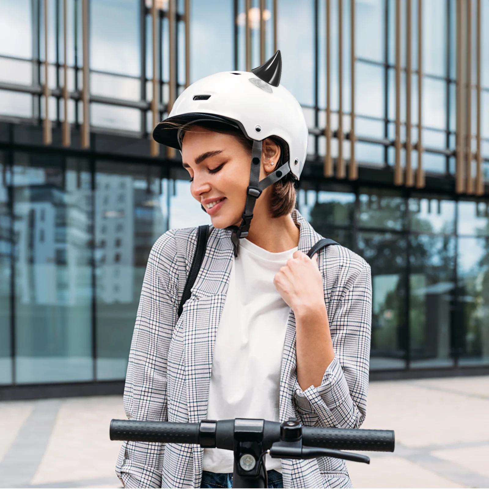 

1 set 1 Set Motorcycle Horns Durable Accessory For Ski Bike Snowboard Helmets Replaceable Decor Horns Reusable