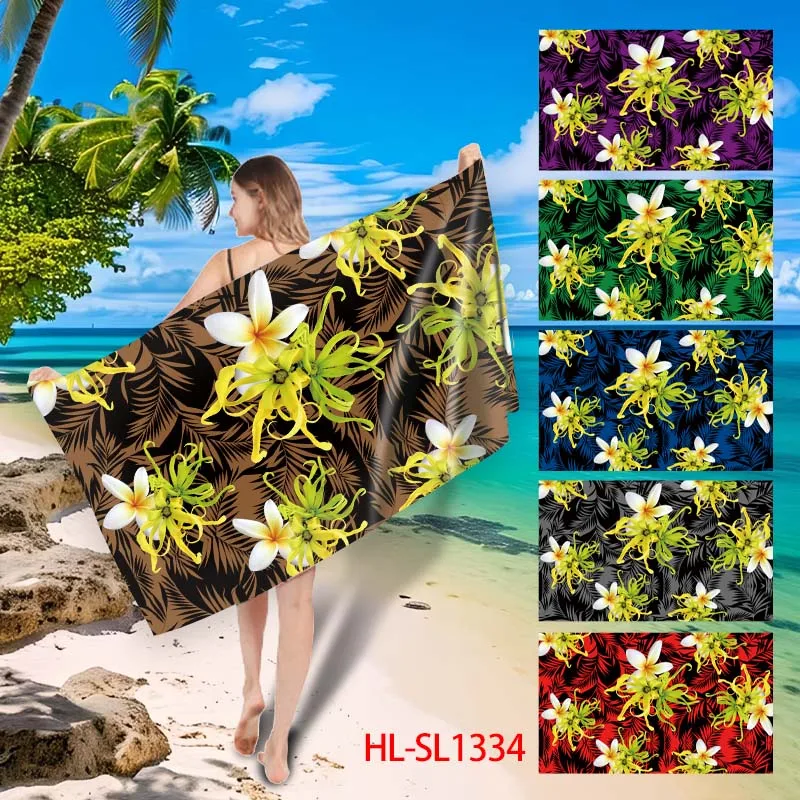 New Custom Design Hawaiian Island Sarong Ladies One-Piece Coat Polynesian Sarong Beach Style