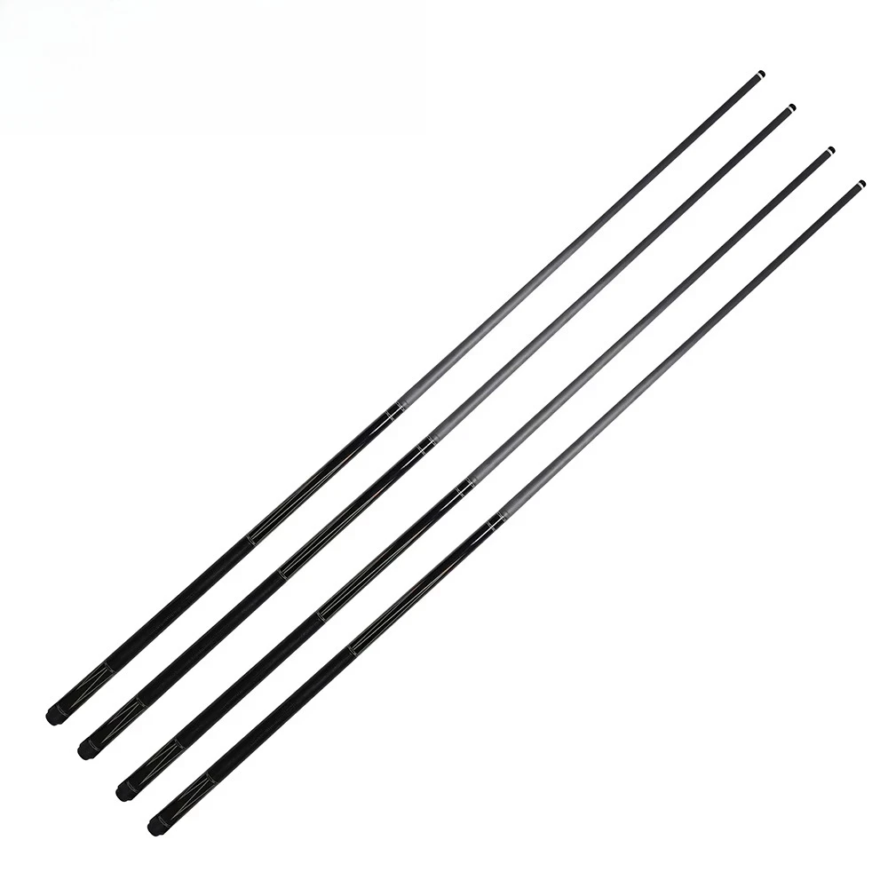 ألياف الكربون رمح تجمع جديلة عصا 12.5 مللي متر تلميح البلياردو ألياف الكربون جديلة سحلية الجلود قبضة الأبنوس #6