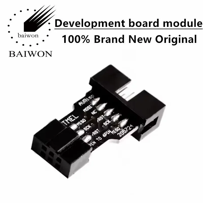 Плата адаптера с 10-контактным на 6-контактный разъем для AVRISP MKII USBASP STK500, высокое качество