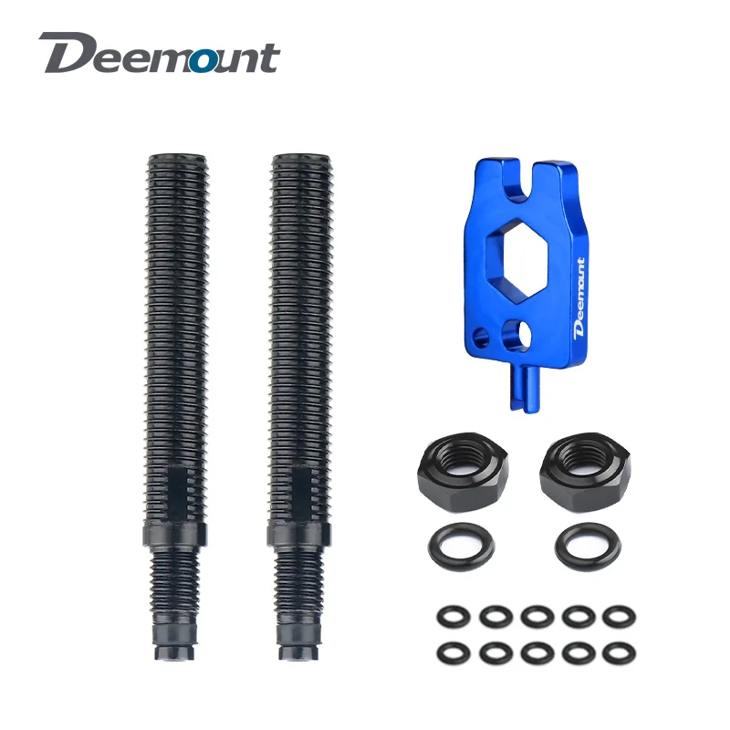 

Deemount 45/80mm Bicycle Tube Extension Valve Adapter For Presta Valve Extender Aluminum Alloy F/V Rims W/ Detachable Inserts