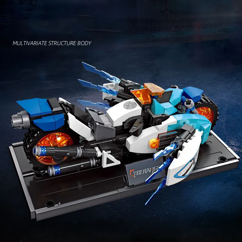 Speed Honkais Cyber Angel juego Super motocicleta bloques de construcción vehículo de Motor modelo de ladrillo colección de juguetes de construcción para regalo