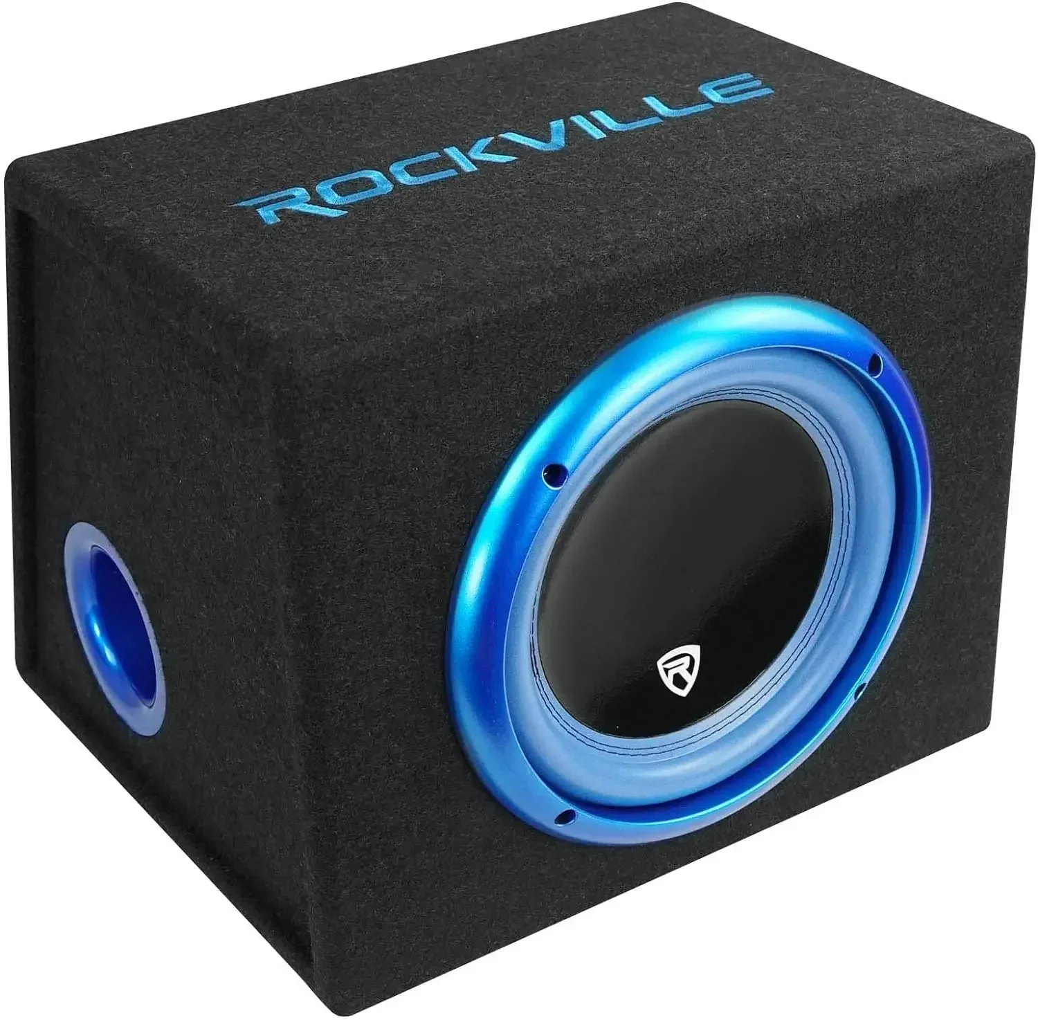 Rockville RVB10.1A 10 Polegadas 500W Subwoofer de Carro de Alimentação Ativa + Caixa de Sub, Preto