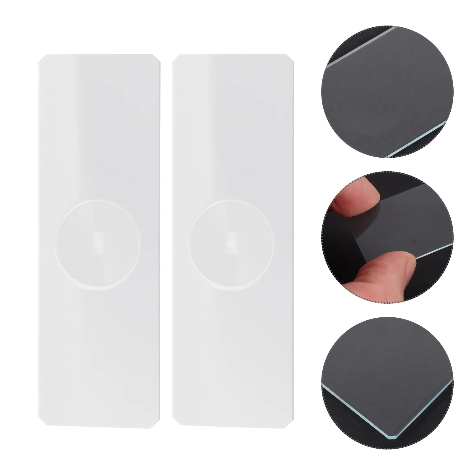 50 Pcs Mcmaster Slide Concave Blank Glass Microscope Slides for Aquatic Specimens Lab