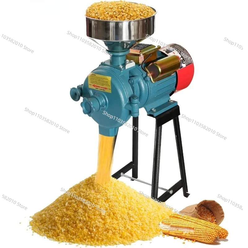 Molinillo de maíz eléctrico de 3000W, molino de harina húmeda y seca de 110V para arroz, maíz, trigo, café y granos, potente molienda de cereales y alimentos