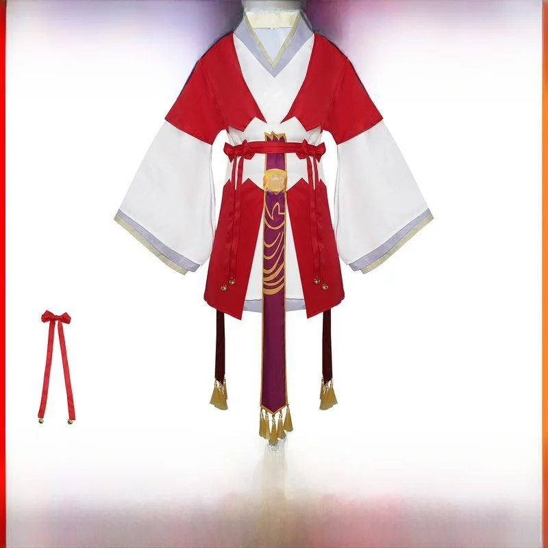 

Костюм для косплея Hanyan Little Red Devil, красный сценический костюм на Хэллоуин, традиционная китайская этническая женская одежда