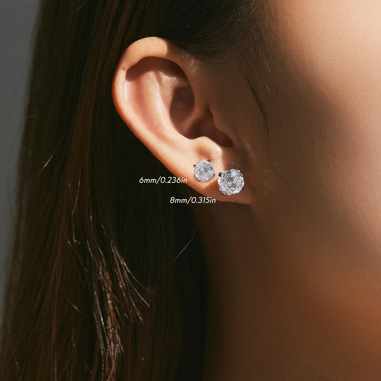 MODIAN 925 Sterling Silver Romantic Multi-Color Rose Cut CZ Wedding Engagement Earrings For Women Fine Jewelry