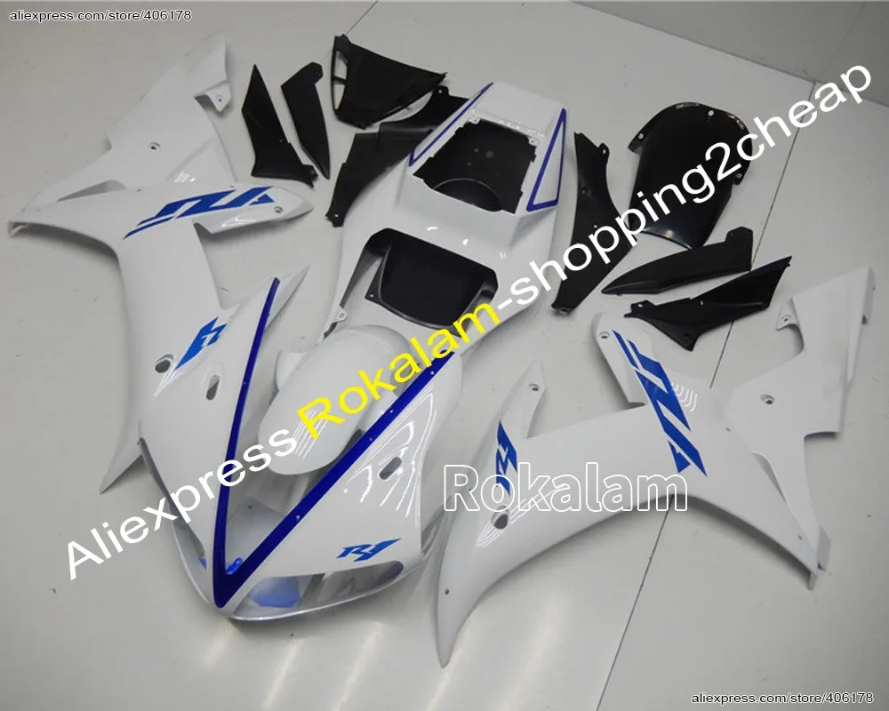 YZF 1000 R1 02 03 Fairing Body Kit For Yamaha YZF R1 2002 2003 Race White Fairings (Injection Molding)