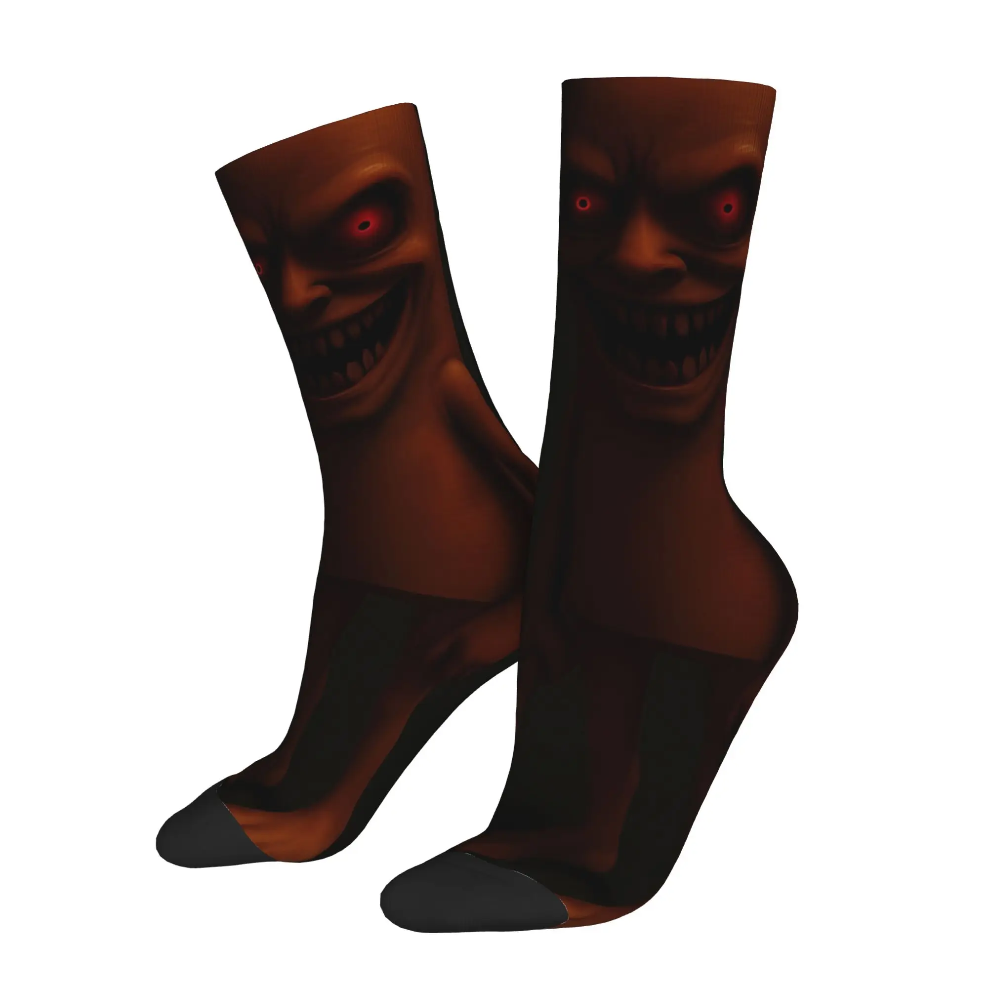 Funny Sock  Tung Tung Tung Sahur 22 Vintage Seamless Pattern Printed Men Crew Socks Casual Men's Socks
