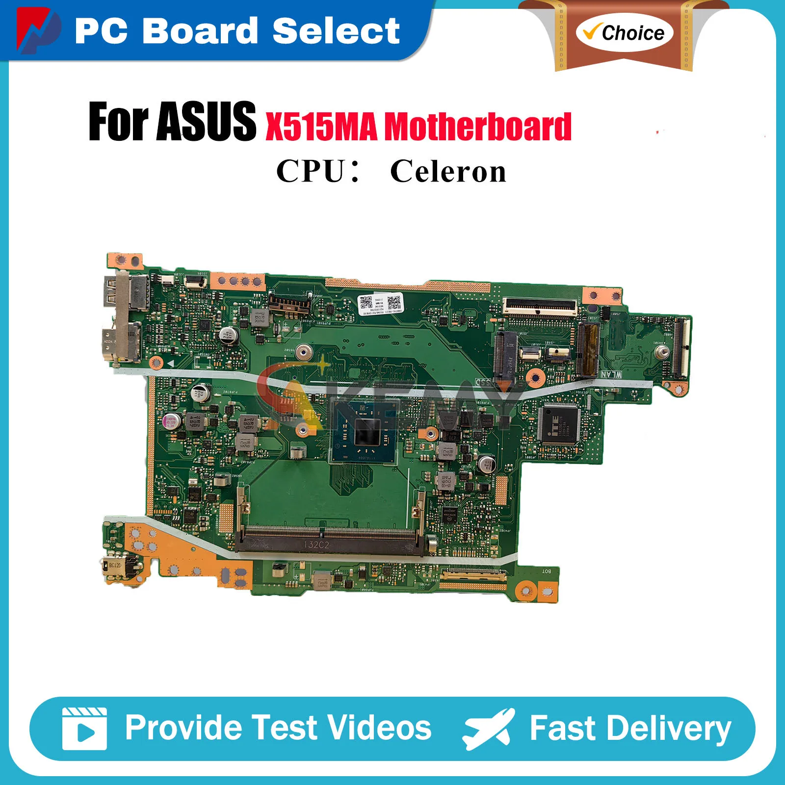 

X515MA Материнская плата для ноутбука ASUS VivoBook X515M X515MA Материнская плата для ноутбука с процессором Celeron 100% тестирование ОК быстрая доставка stk