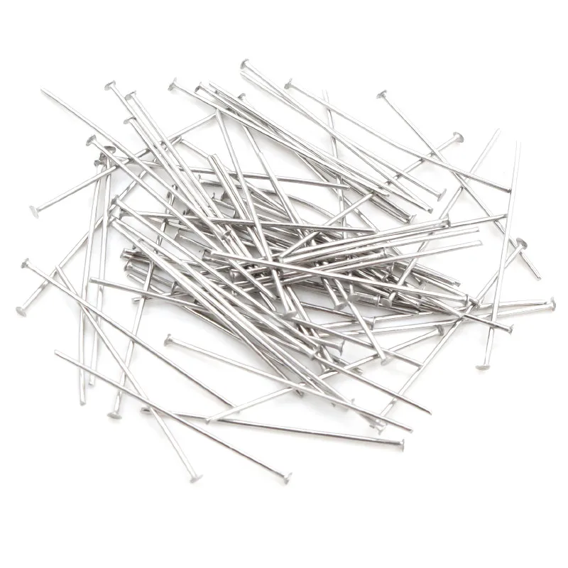 No Fade 100pcs/Lot 20-70 mm 316 Stainless Steel Ball Pins Findings Ball Head Pins For Jewelry Making DIY Supplies Accessories