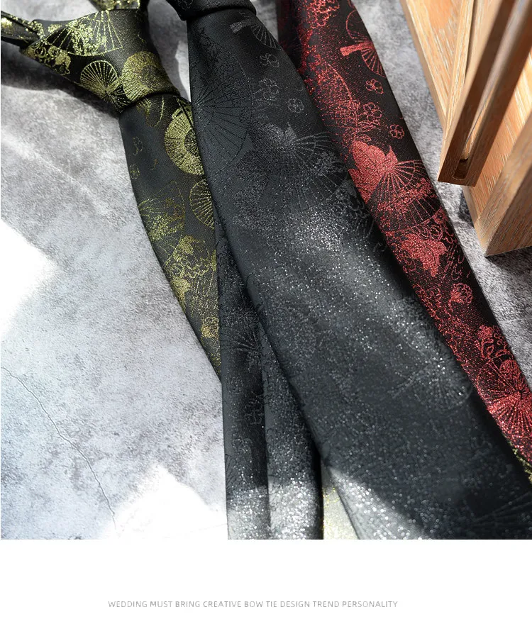 8cm Neue Blumenkrawatte für Herren Vintage Luxus-Krawatte mit Bambus- & Blumenmuster für Anzug und Hemd – Detail 19