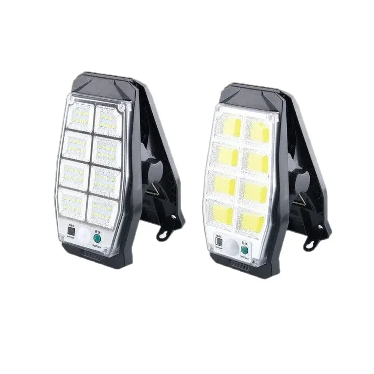 

Настенный светильник с датчиком движения на солнечной батарее - IP44 Водонепроницаемая уличная солнечная лампа для сада, забора, двора с дистанционным управлением