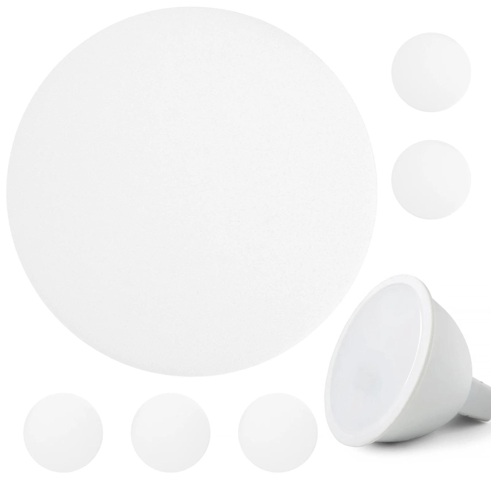 

6 шт. абажур прожектор DIY материалы диффузор квадратные абажуры пластиковая панель