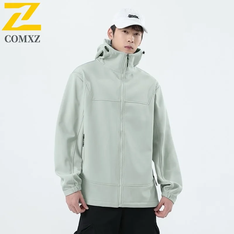 

COMXZ мужское пальто ветрозащитное водонепроницаемое туристическое кемпинг уличные высококачественные походные куртки удобная верхняя одежда для прогулок и велоспорта