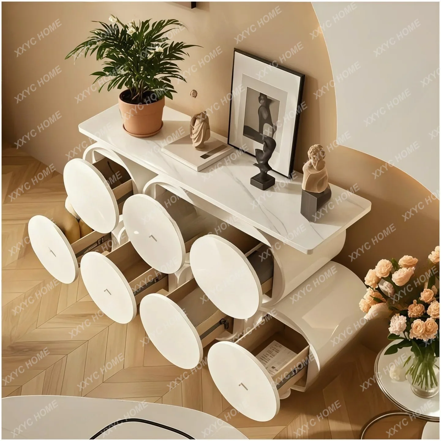 minimalist paint porch cabinet entry solid wood dining side cabinet
