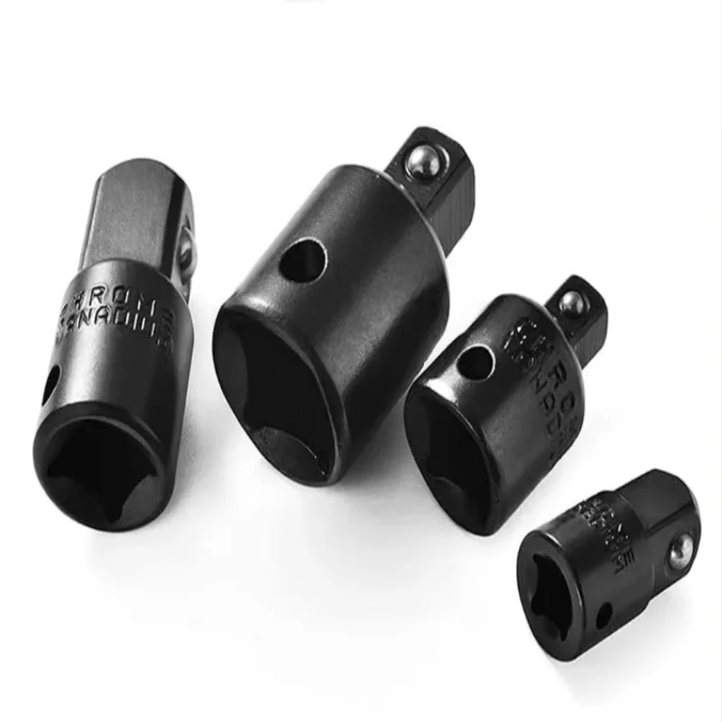 4PCS Impact Socket Adapter Reducer Set Auto Impact Driver Wrenches 1/2 3/8 1/4 Inch Drills Construction Work Tool Set for Automo