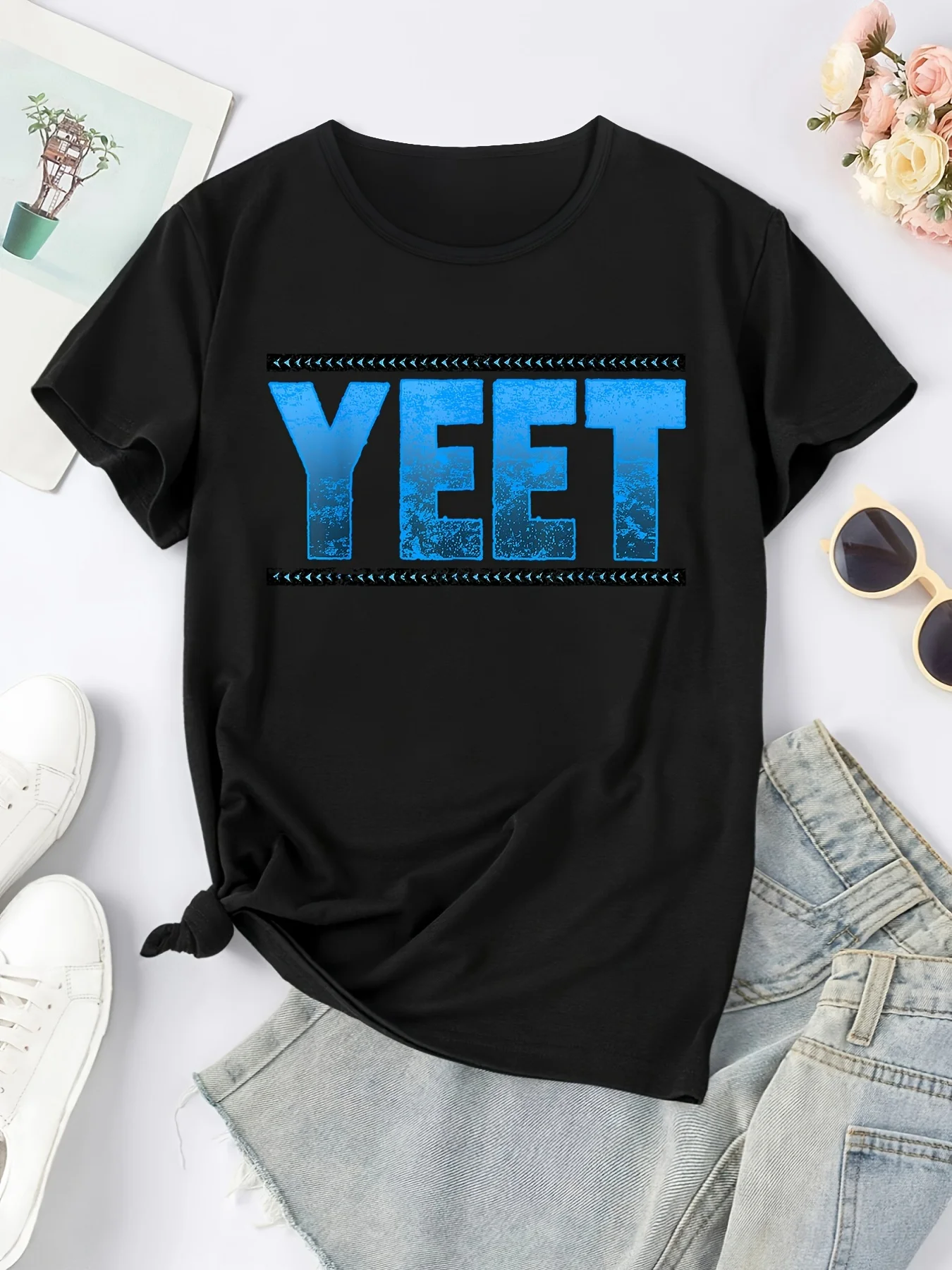 Casual Fashion Design Vintage Retro Jey Uso Yeet Tshirts Unisex Crewneck Short Sleeve Tops Shirts 100%Cotton Summer Top Tee