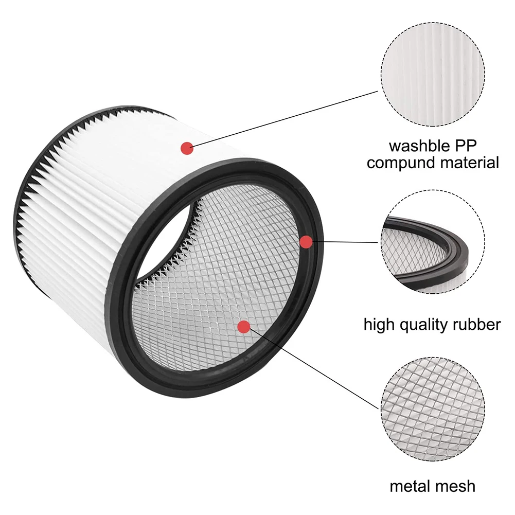 Manchon en mousse de filtre à cartouche de remplacement A006 pour aspirateurs secs/humides Shop-Vac 90304 90350 90333 9030462 de 5 gallons