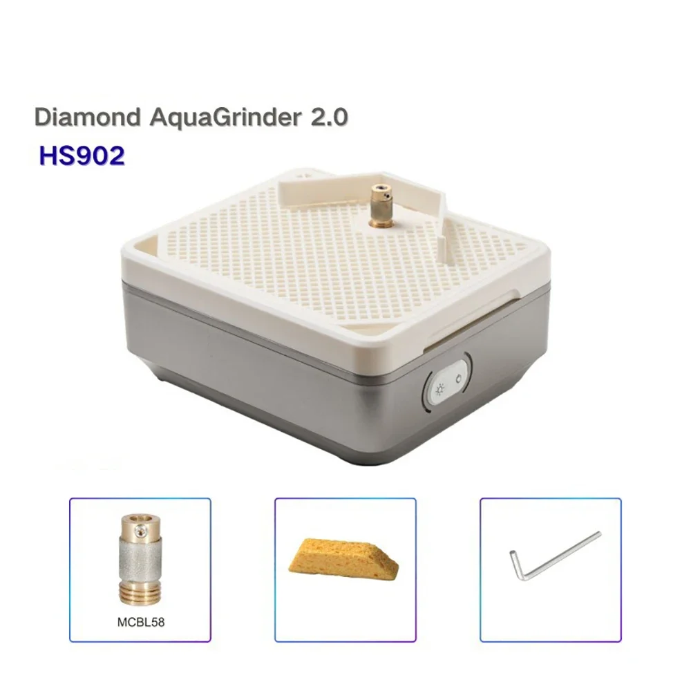 Electric Diamond Grinding Bench 220V for Glass Ceramic Jade Stone Micro Water Grinding Polishing Table Machine