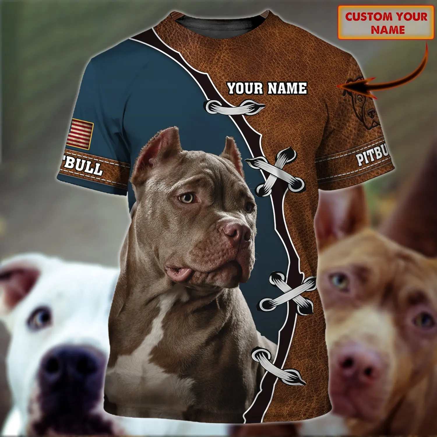 PLstar Cosmos Animal Pit bull Personalized Name 3D Printed Summer Men‘s T-shirt Harajuku Casual Unisex Short-Sleeve tops DW77