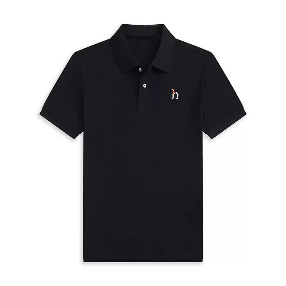 2026 Modischer Sommer-Herren-Polo aus Eisseide mit kurzen Ärmeln, schnelltrocknend, atmungsaktiv, Business-Casual T-Shirt Oberteil