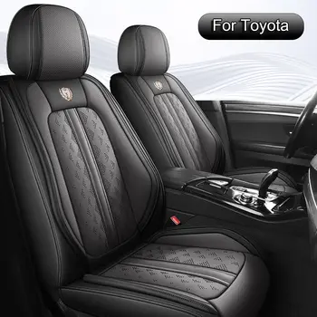 Kompletní sada potahů na autosedačky z umělé kůže, vhodné pro Toyota Hybrid RAV4, Camry, Corolla, 4Runner, Prius, C-HR, Avalon, Crown 10 nejlepší prodej Potahy sedadel Toyota Crown - №8