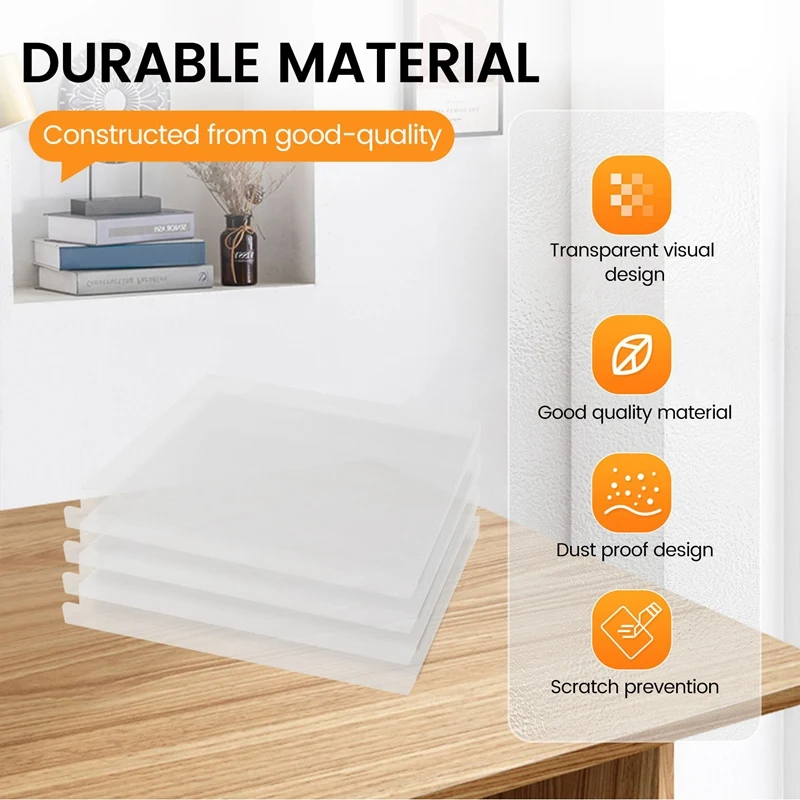 Clear CD Display Box Single Music CD Card Storage Protective Case Album Dust Cover