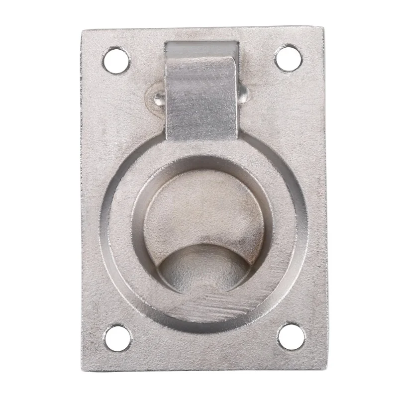 

Stainless Steel Ring Handle Flush Hatch Locker Cabinet Pull Lift Boat Marine Yacht Hardware