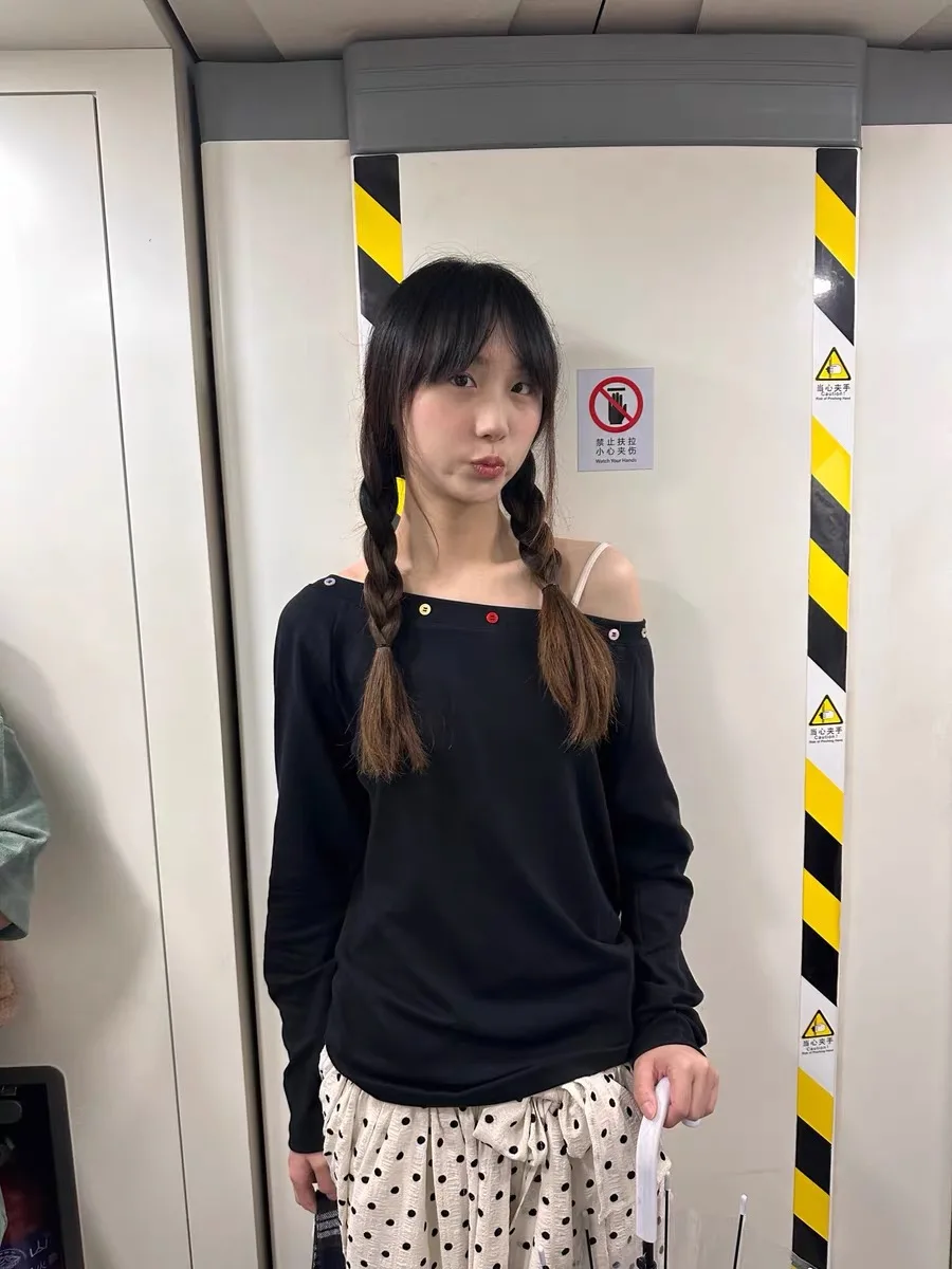 T-shirts à manches longues jaune femmes hiver antibactérien épaissi verrouillage de la chaleur doux dame événement de noël Texture douce tendre