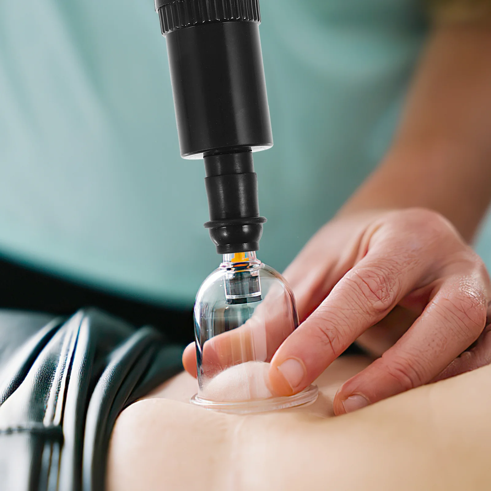 

Portable Chinese Cupping Therapy Tool Vacuum Pump for Body Massage and Nervous System Calming Cupping Hand Pump