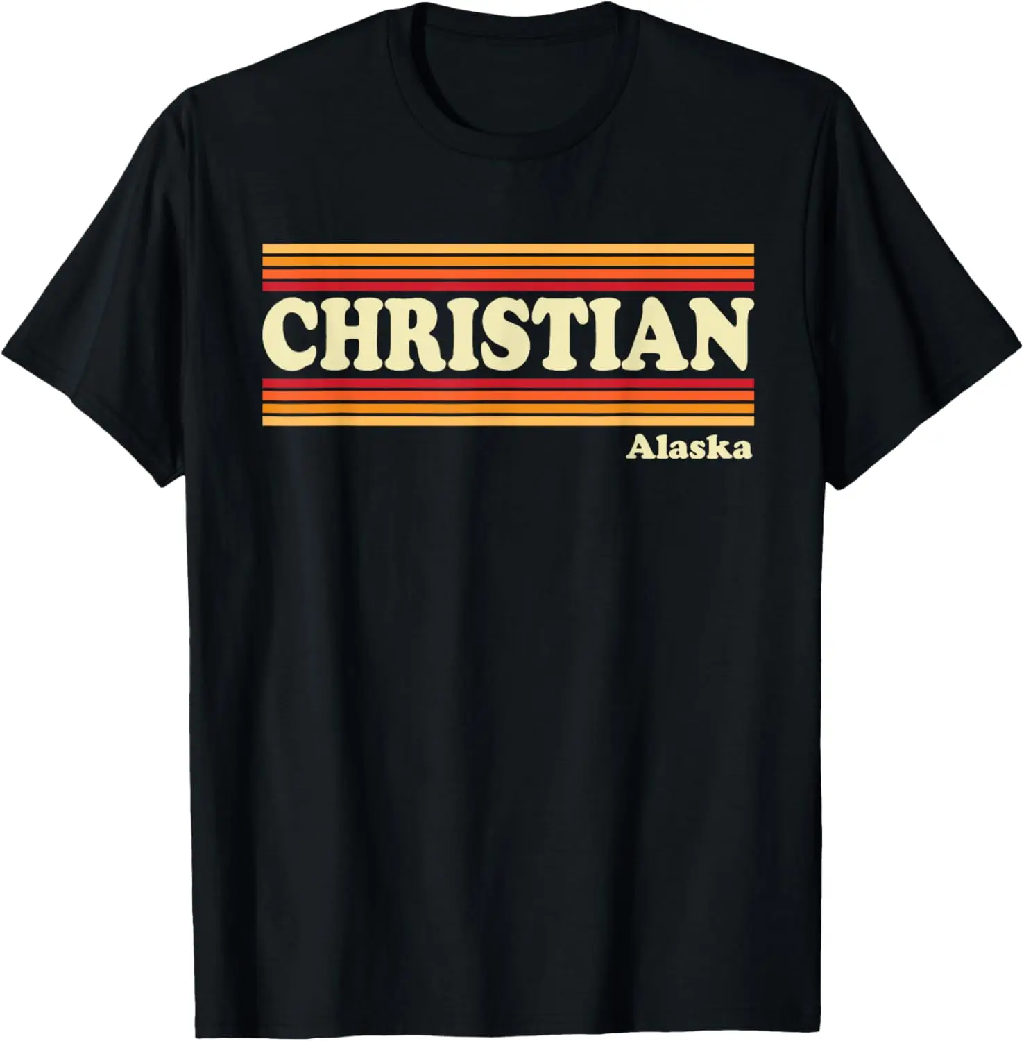 

Винтажная футболка 1980-х годов в графическом стиле Christian, Аляска