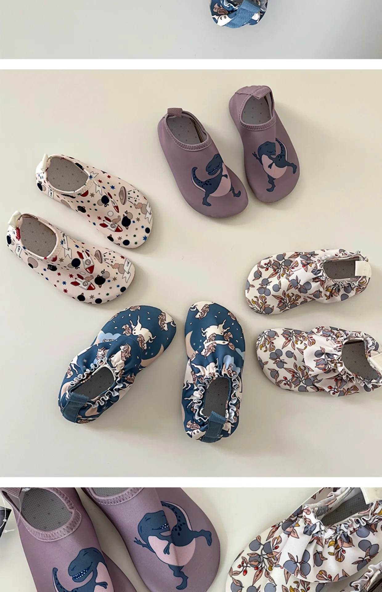 Kinder-Schwimmschuhe mit Cartoon-Print, rutschfeste, schnell trocknende Strandsocken für den Sommer, für Kinder für Outdoor-Aktivitäten – Detail 3