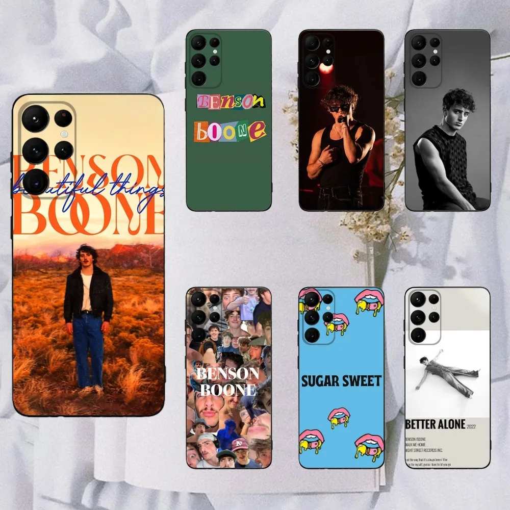 

B-Benson Boone Phone Case For Samsung Galaxy A20,A21s,A22,A31,A32,A52,A53,A72,73,A80,A91 Soft Black Cover