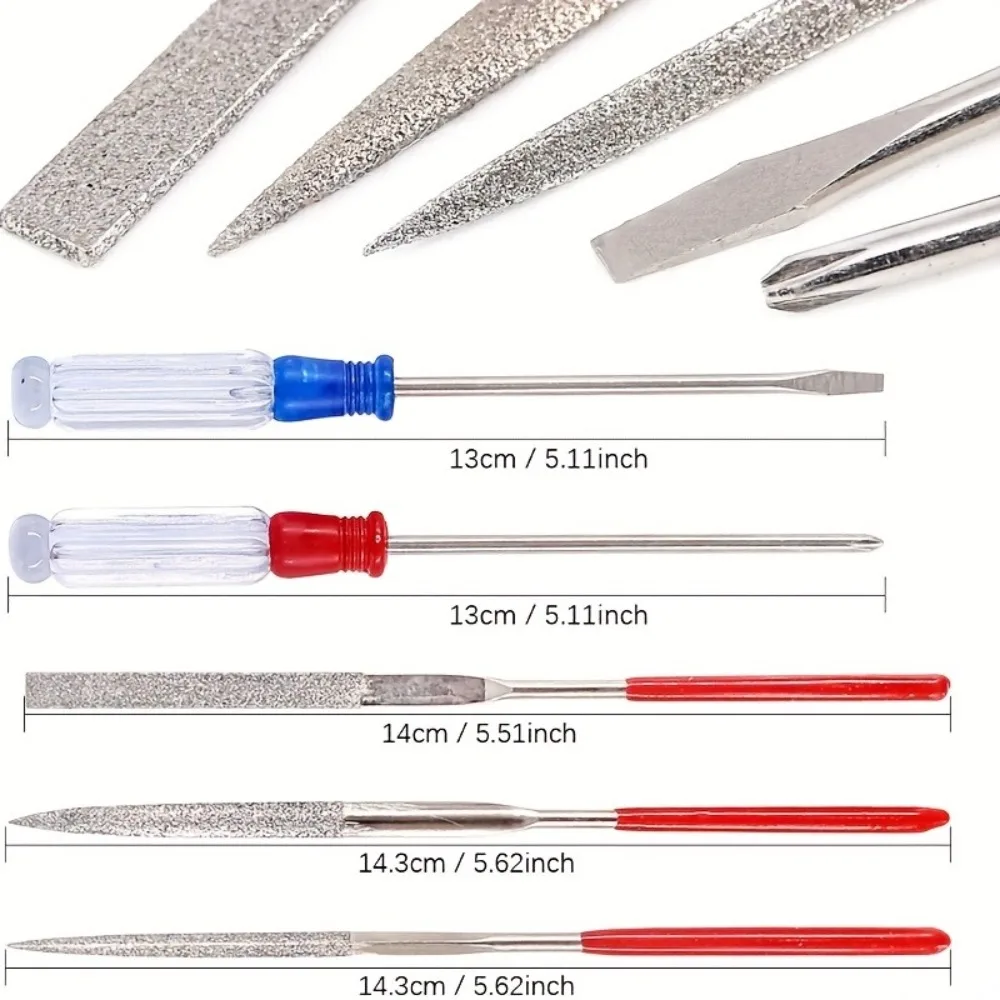 26pcs Model Basic Tools Craft Model Car Hobby Building Repairing Assembly Tool Beginner Handmade Scissors Tweezers