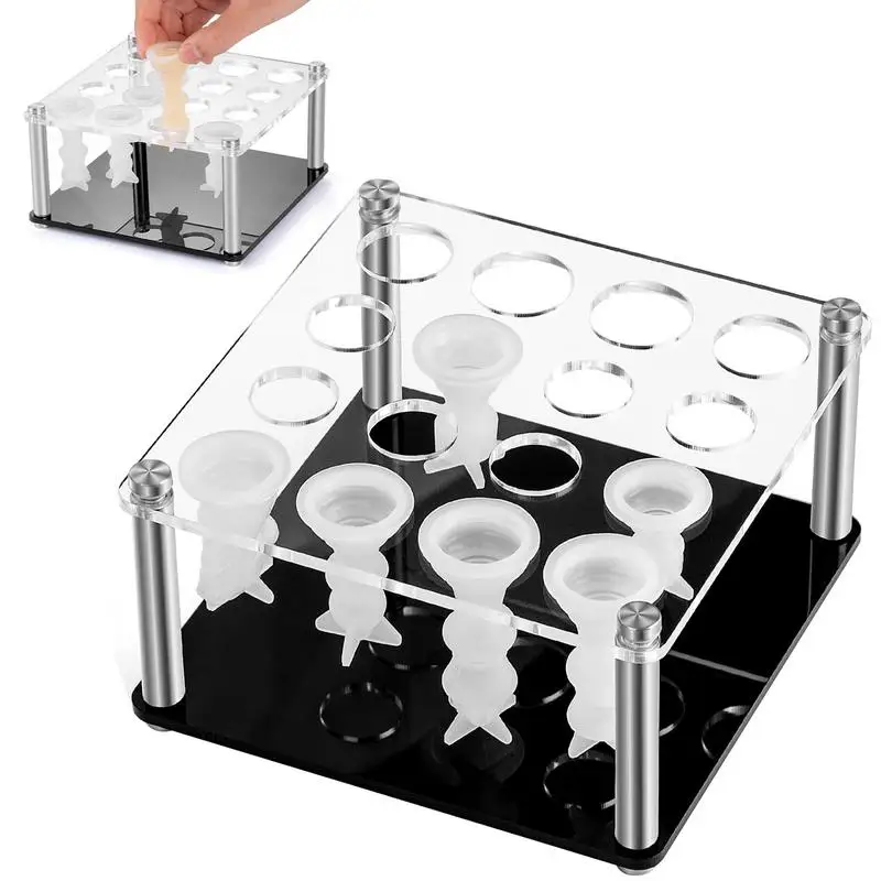 Chess Piece Holder Stand For Epoxy Resin Molds Acrylic And Metal Brackets For Silicone Molds With 4 Legs For Making Game Kit