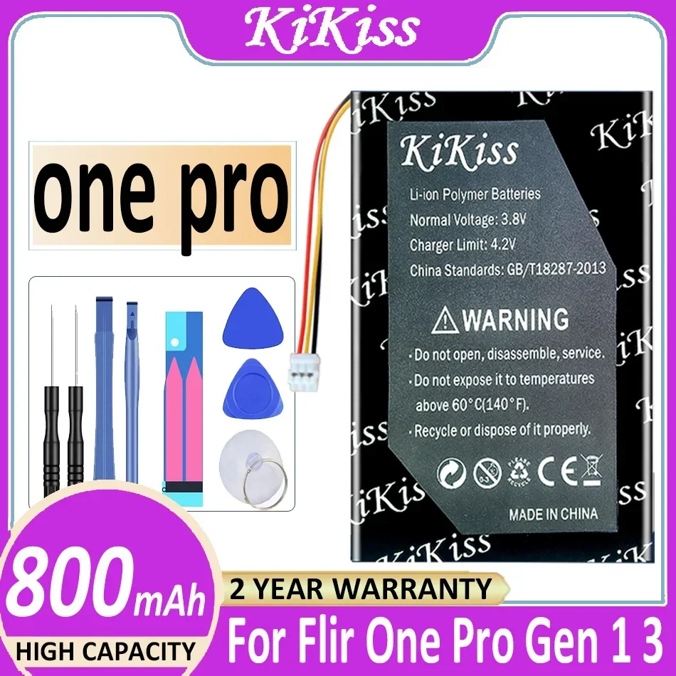 KiKiss Battery 800mAh For Flir One Pro Gen 1 3 Thermal Imaging Camera Bateria