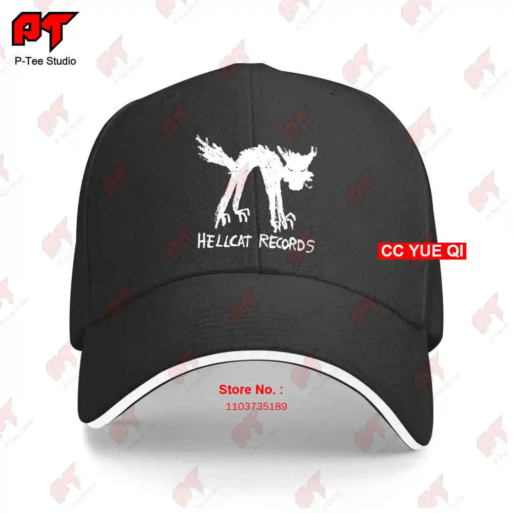 Hellcat Records Artists Label Logo Baseball Caps Truck Cap 8Z14