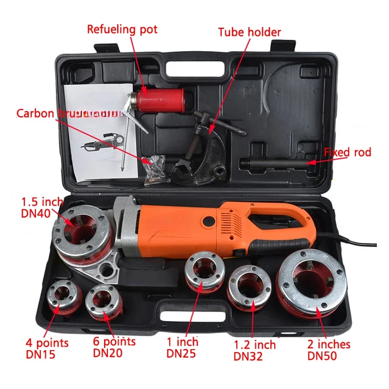 Handheld Electric Pipe Threading Machine Galvanized Pipe Threading Machine