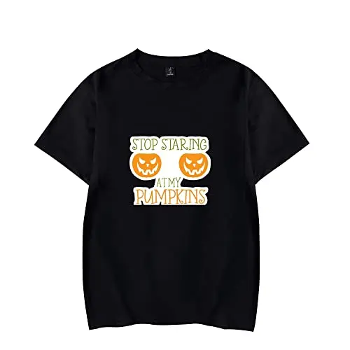 

2022 Pumpkin Boobs Short Sleeve T-Shirts CrewneckCasual Preppy Hipster O-Neck Tee Shirt Novelty Unisex Influencer Pullovers