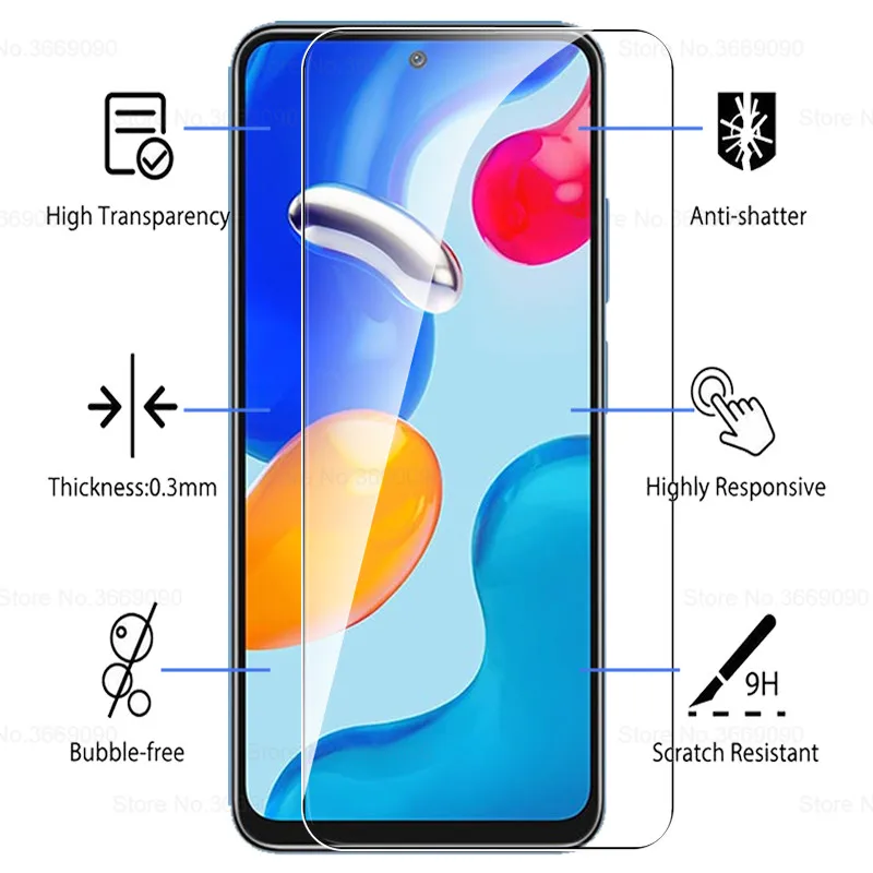 Vidrio Protector para Xiaomi Redmi Note 11 S, Protector de pantalla Global, lente de cámara, película templada, Redmi Note 11 S, Note 11 S, 4G