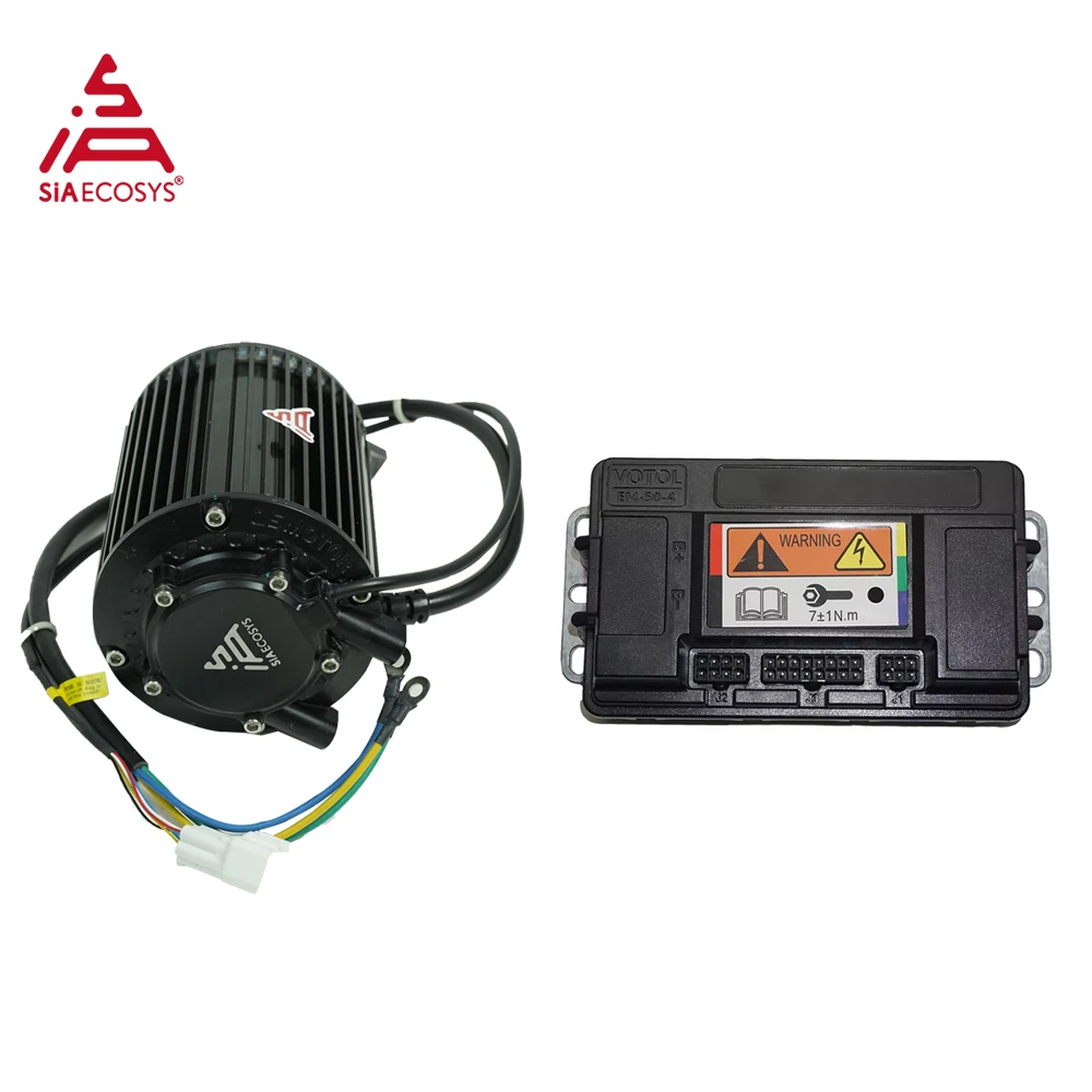 QSMotor 1000W 72V mid Drive Electric Scooter Motor Kit with EM50-4SP Controller Belt/Sprocket Drive Option for 55KPH Max Speed