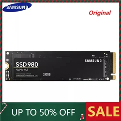 100% Original SAMSUNG SSD 980 NVMe M.2 250GB 500GB 1TB Internal Solid State HDD M2 2280 TLC PCIe Gen 3.0 x 4 For Computer PC