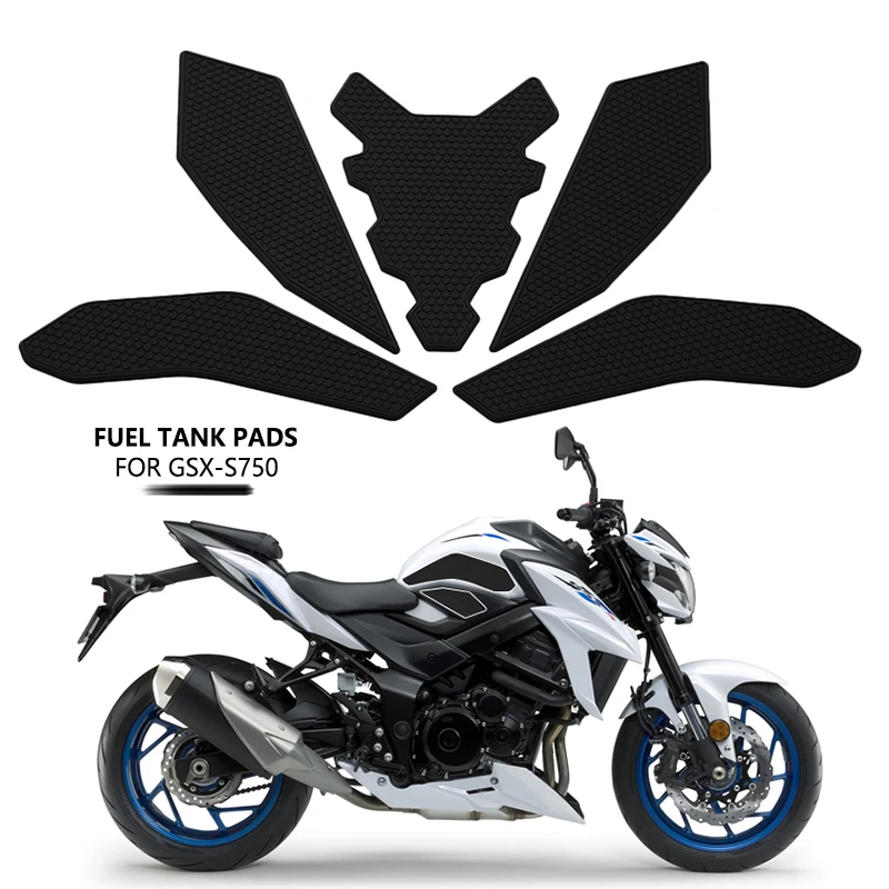 For GSXS750 Motorcycle Non-slip Side Fuel Tank Stickers Waterproof Pad Rubber Sticker For Suzuki GSX-S750 Z GSX-S 750 2017-2021